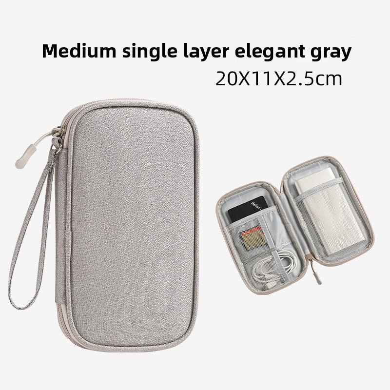 Multi-Layer Tech Accessory Organizer Bag with Ant Pattern