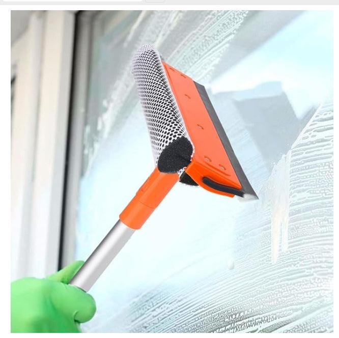 Adjustable and Connectable Window Cleaning Squeegee