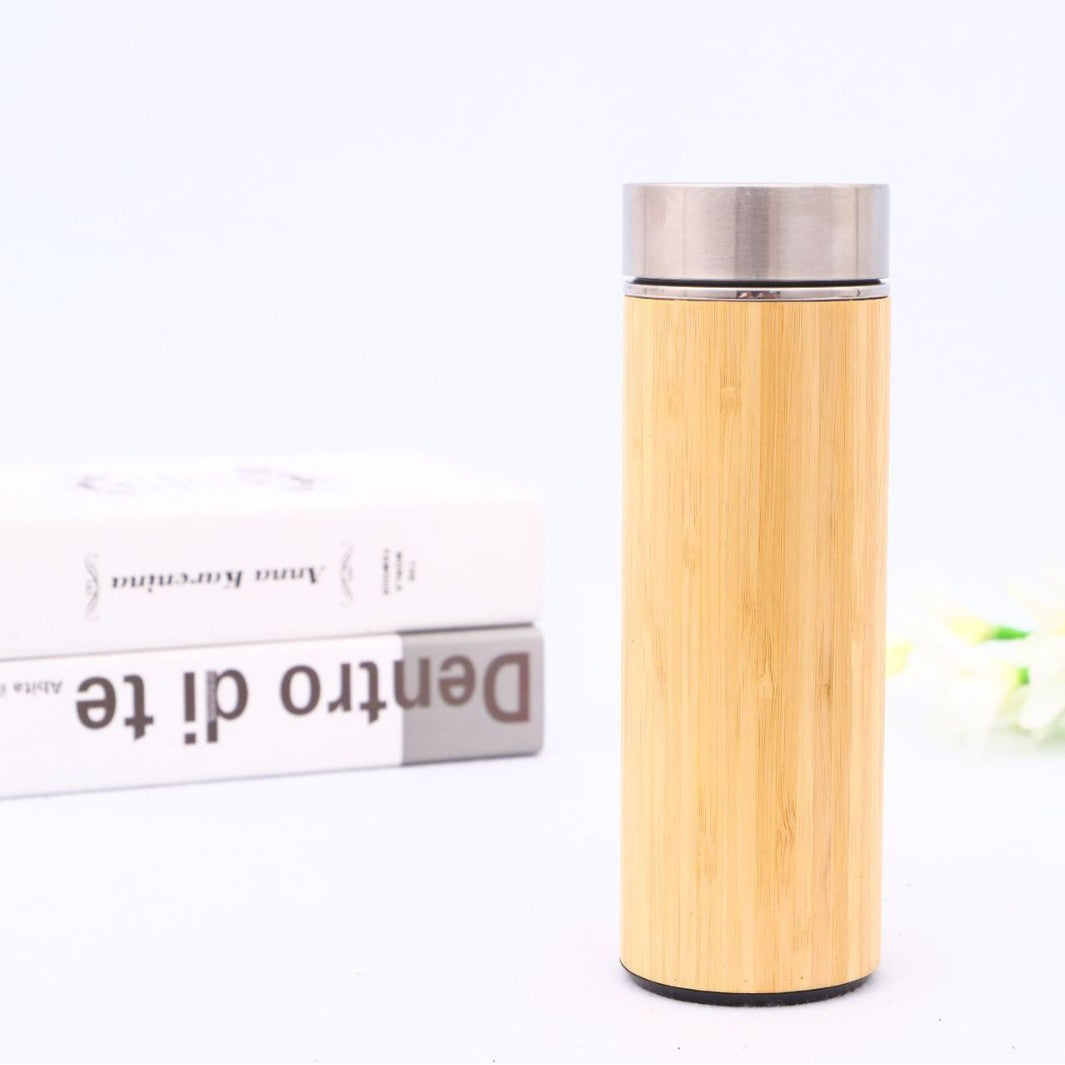 Double-walled stainless steel smart bamboo-shell cup