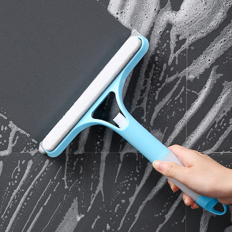 Soft Rubber Glass Wiper for Bathroom Mirror and Window Cleaning