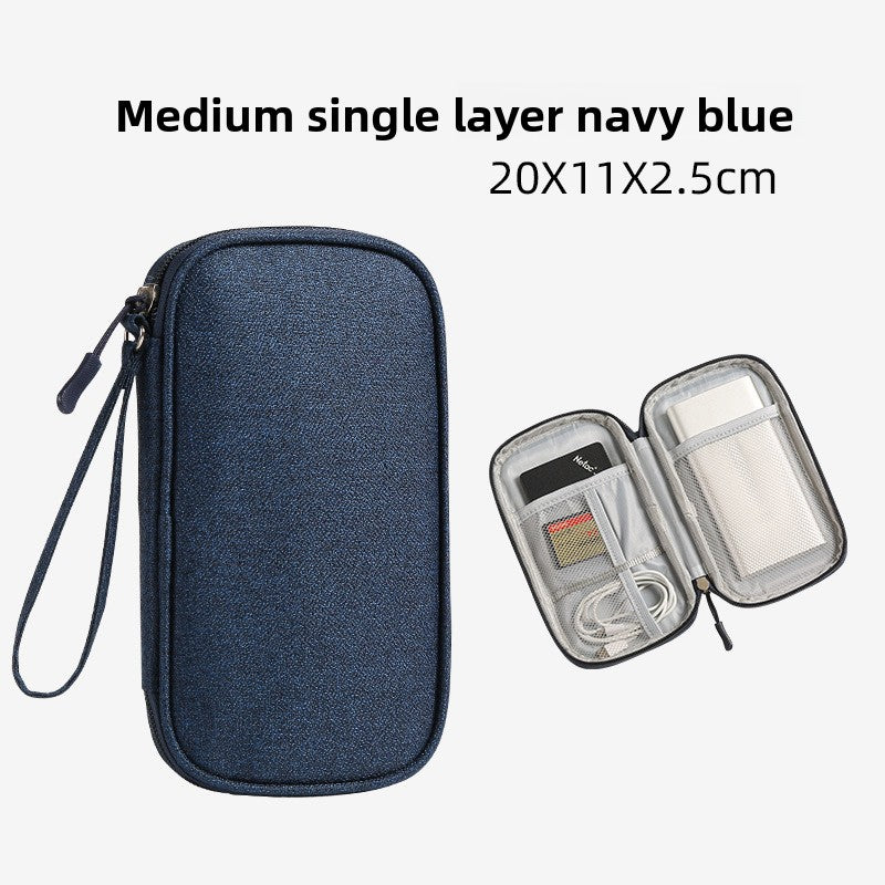 Multi-Layer Tech Accessory Organizer Bag with Ant Pattern