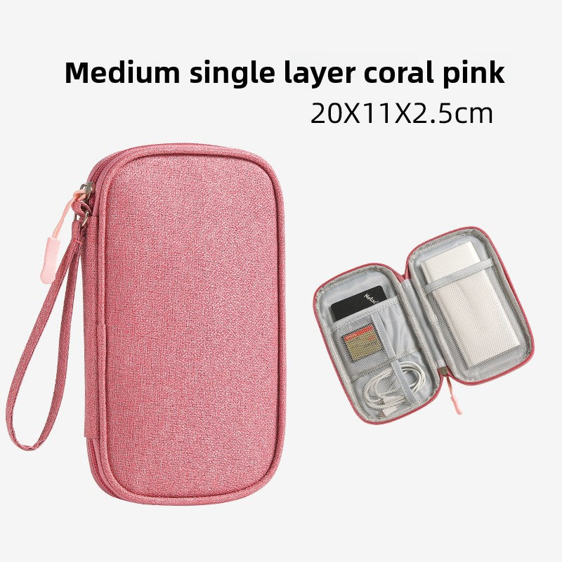 Multi-Layer Tech Accessory Organizer Bag with Ant Pattern