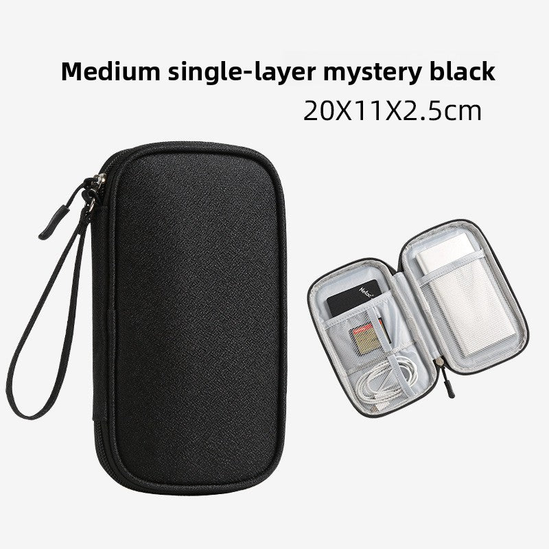 Multi-Layer Tech Accessory Organizer Bag with Ant Pattern