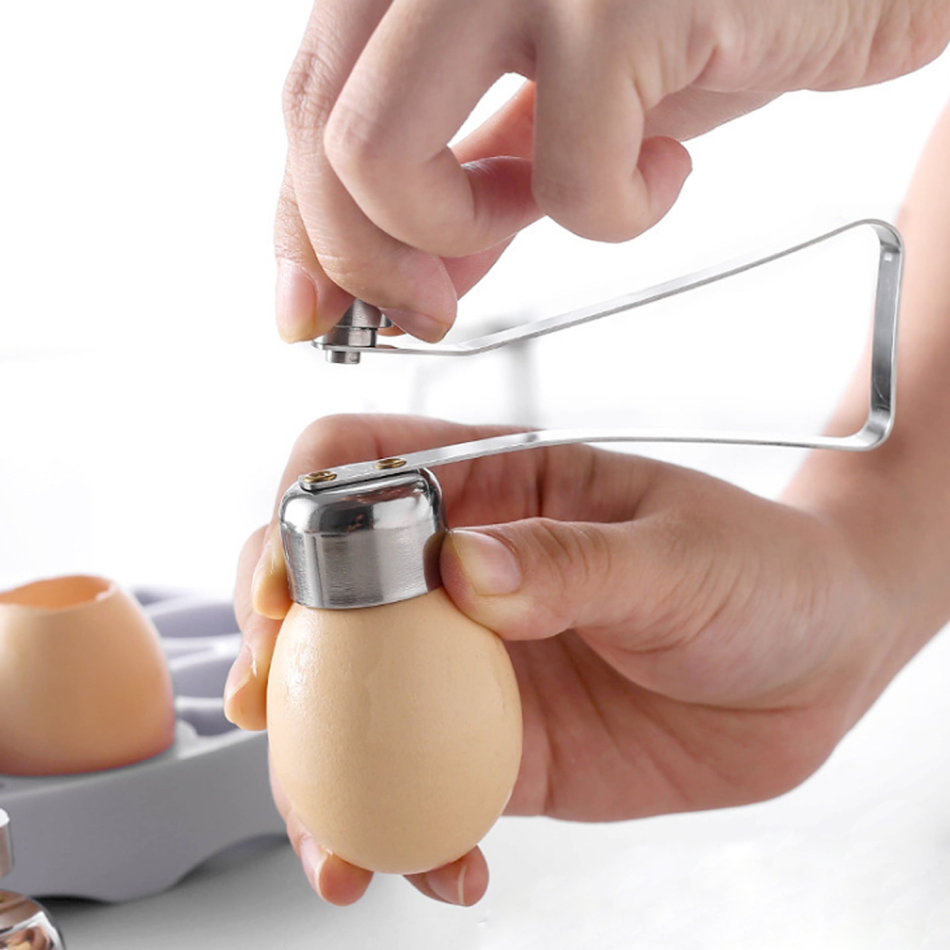 Steel Egg Shell Opener