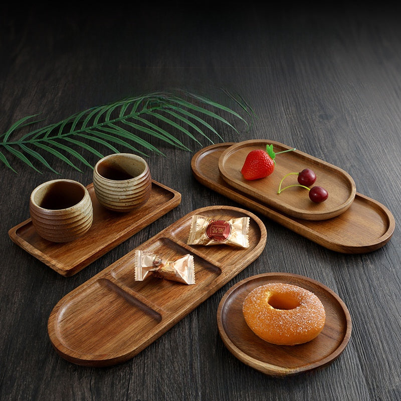 Acacia Wood Tray, Premium Dinner Plate