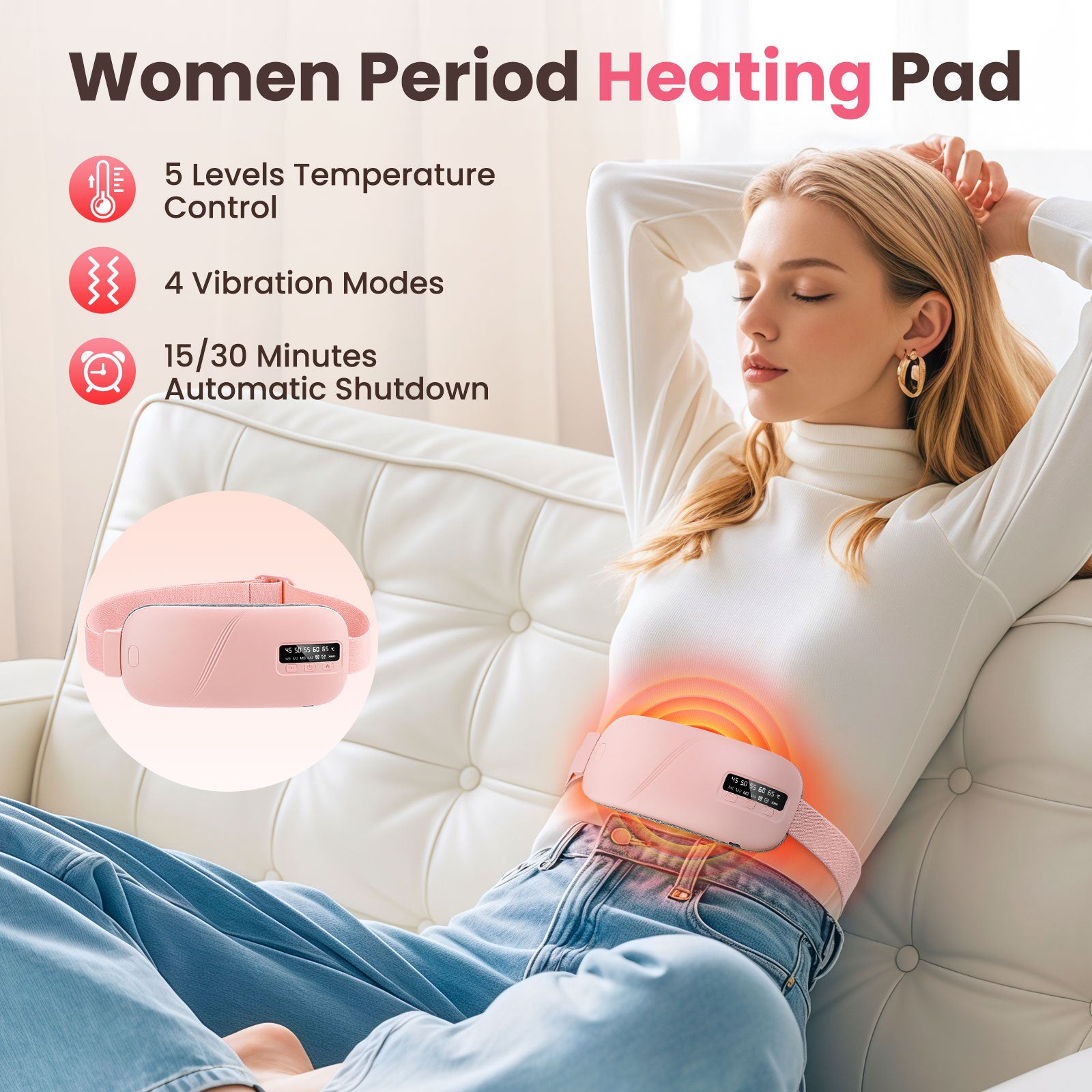 Abdominal Electric Heating Warming Uterus Belt